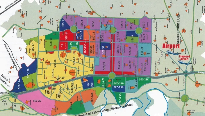 Yamuna Expressway Master Plan Map - Sectors and Development Layout